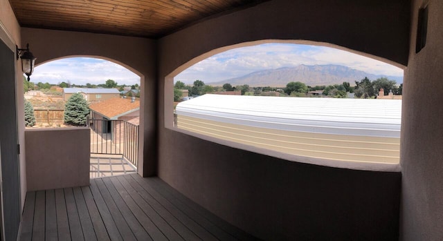 280 Angel Rd, Corrales, NM 87048 - deck featuring a mountain view