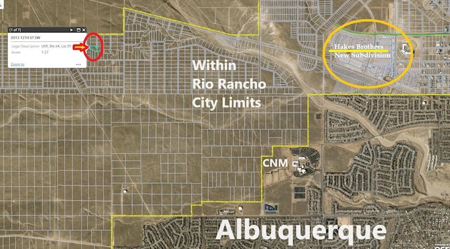 2013 12th St SW, Rio Rancho NM, 87144 land for sale