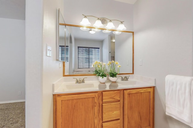 bathroom with vanity