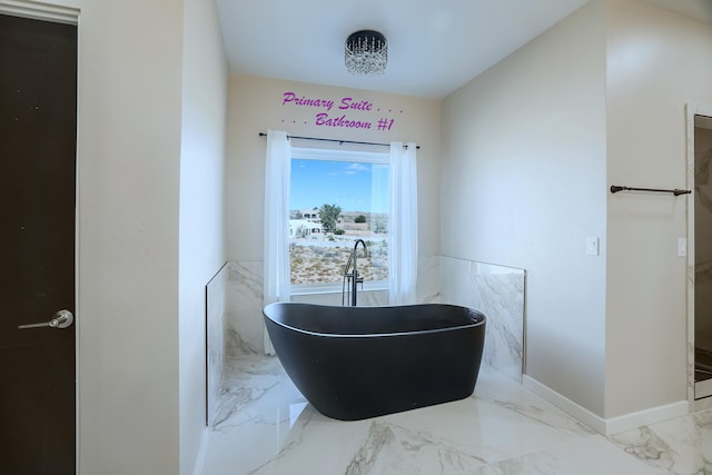 bathroom with a bathing tub