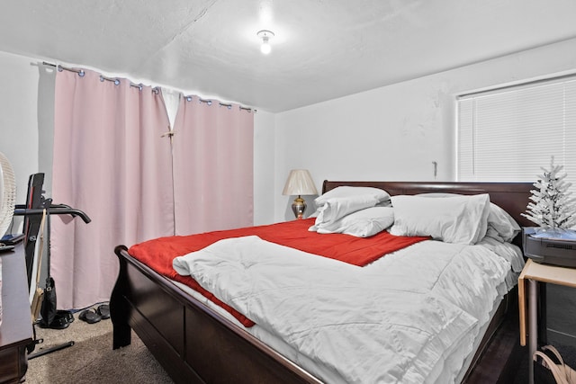 bedroom with carpet floors