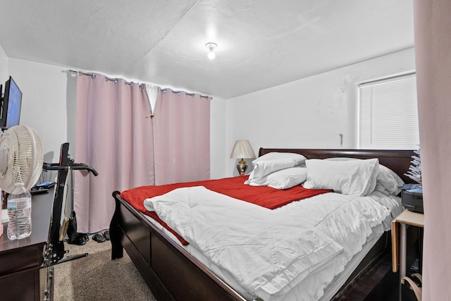 bedroom with carpet floors