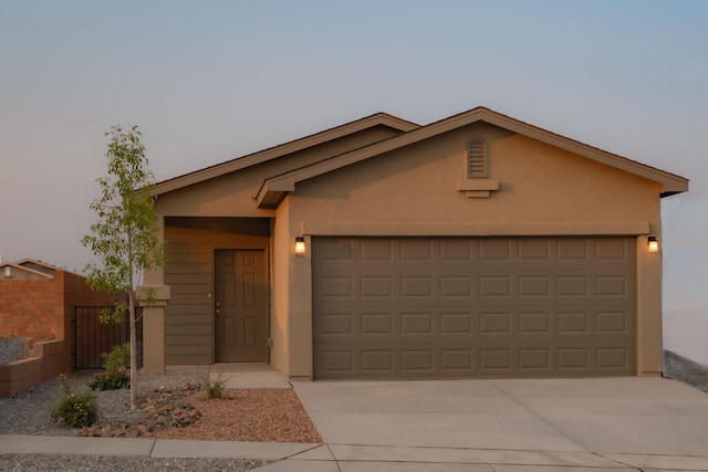 view of front of house featuring a garage