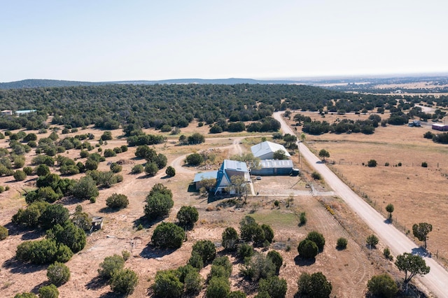 drone / aerial view featuring a rural view