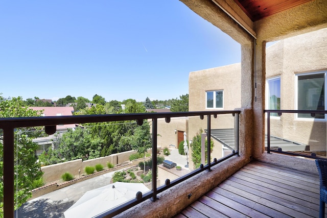 view of balcony