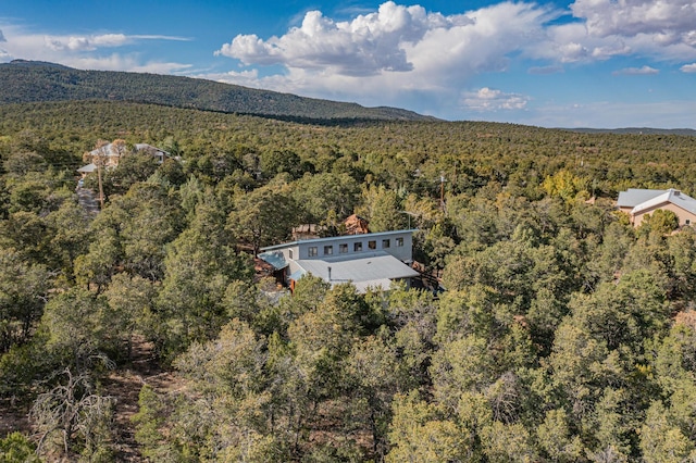 bird's eye view featuring a mountain view