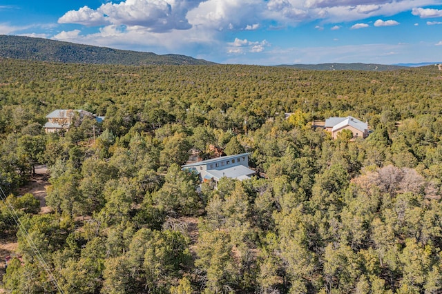 aerial view featuring a mountain view