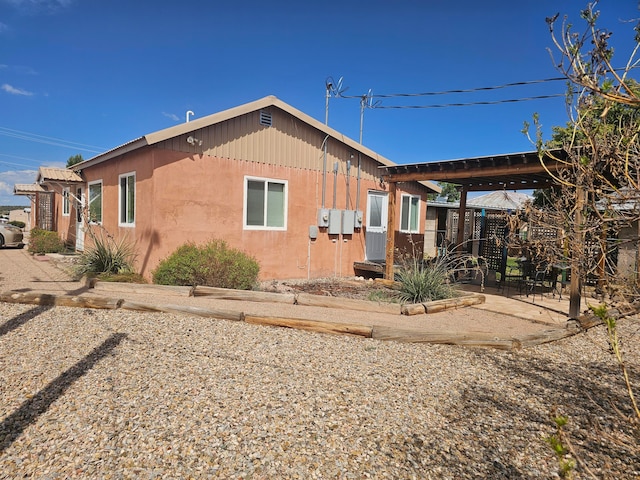 view of rear view of property