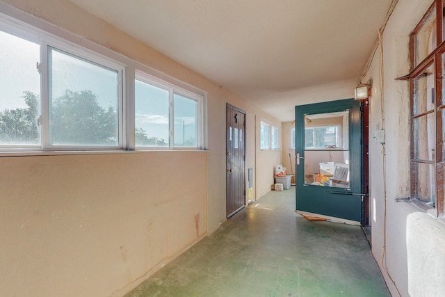 corridor with a wealth of natural light