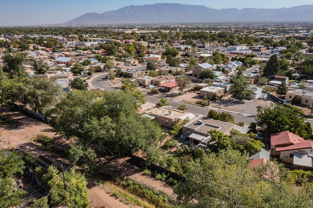 bird's eye view featuring a mountain view