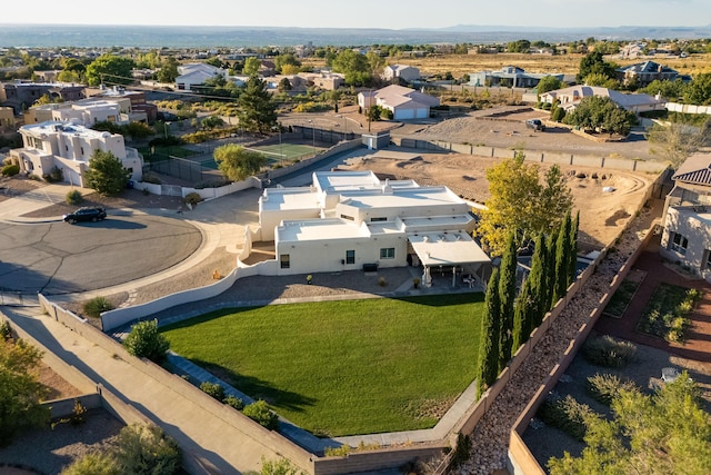 drone / aerial view featuring a residential view