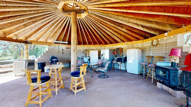 view of patio / terrace featuring central air condition unit