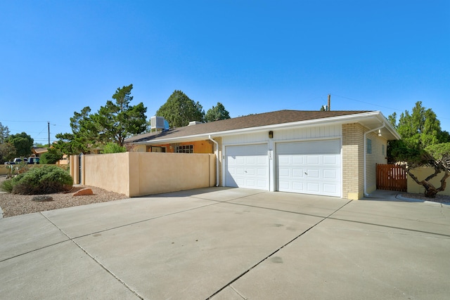 view of single story home