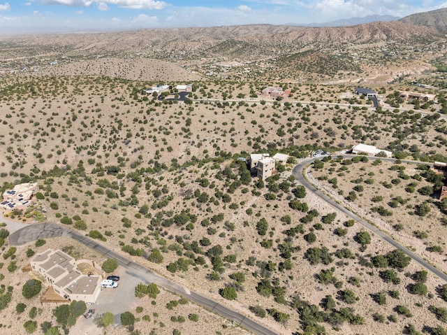 aerial view featuring a mountain view