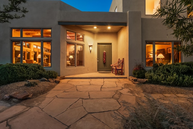 rear view of property with a patio area