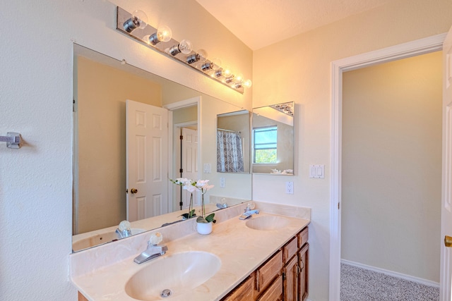 bathroom with vanity