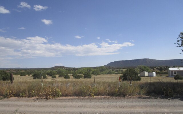 mountain view featuring a rural view