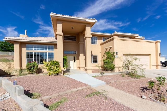 view of front of home featuring a garage