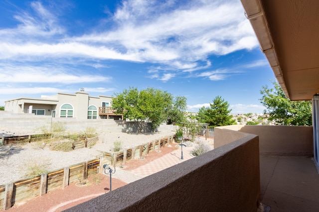 view of balcony