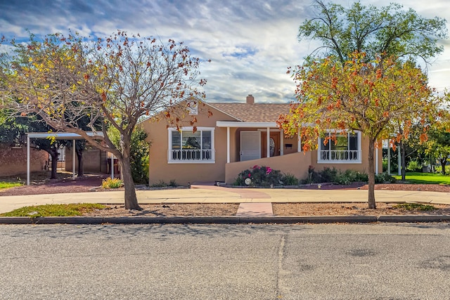 view of front of property