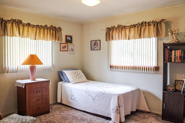 bedroom featuring carpet floors