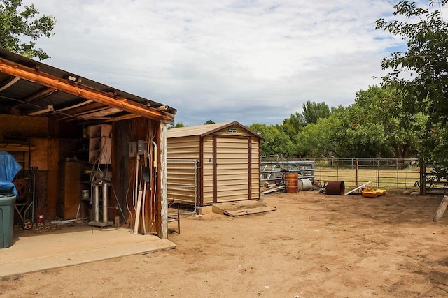 view of outdoor structure