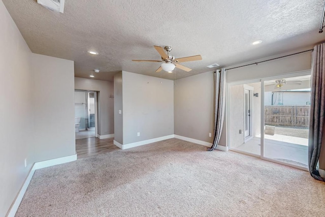 1139 Forrester Ave NW, Albuquerque, NM 87104 - empty room featuring carpet, a textured ceiling, and ceiling fan
