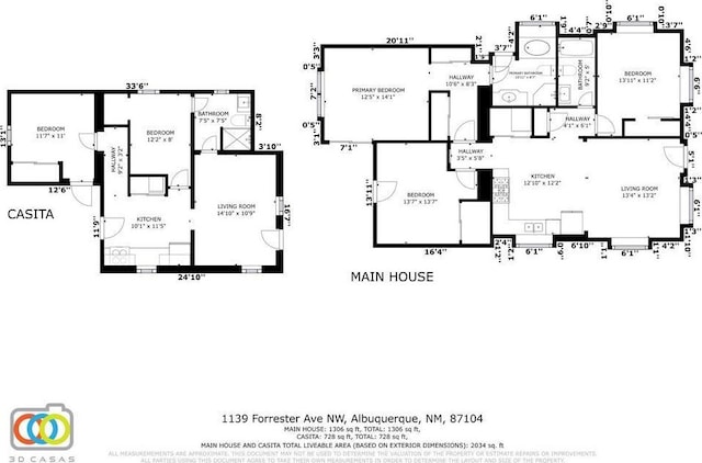 1139 Forrester Ave NW, Albuquerque, NM 87104 - floor plan