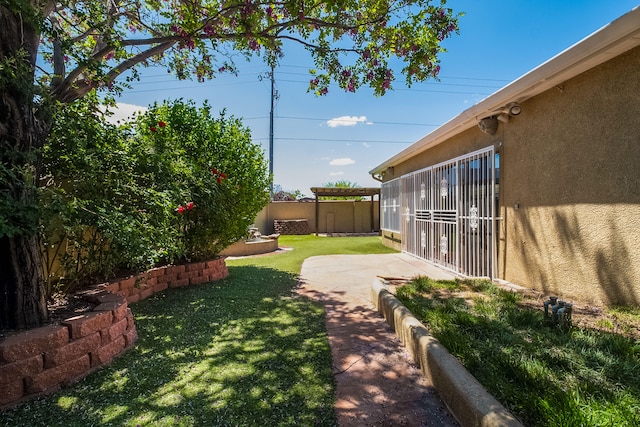 view of yard featuring a patio area