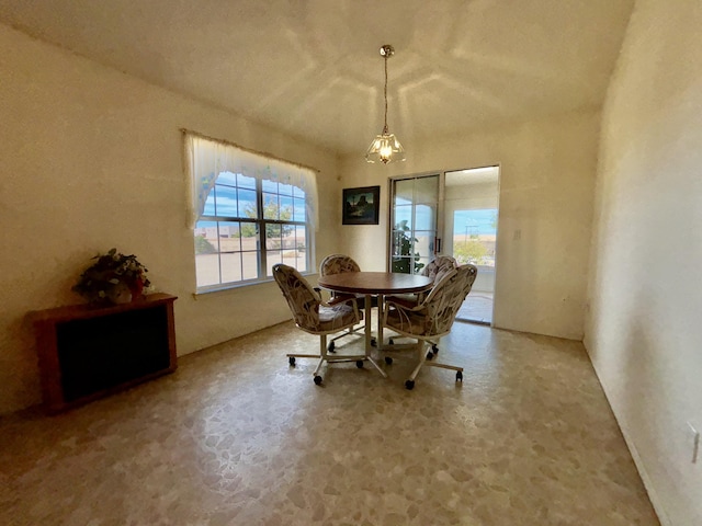 view of dining space