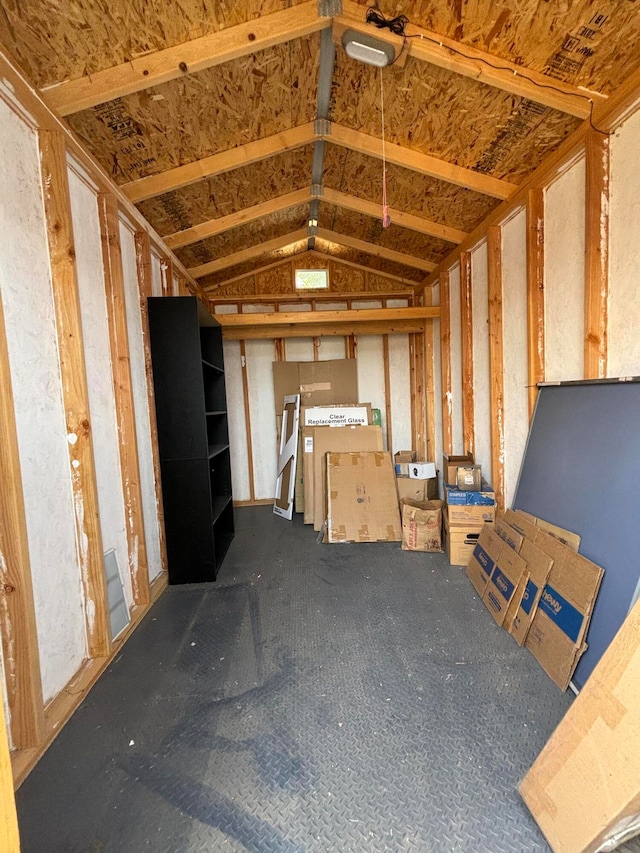 view of storage room