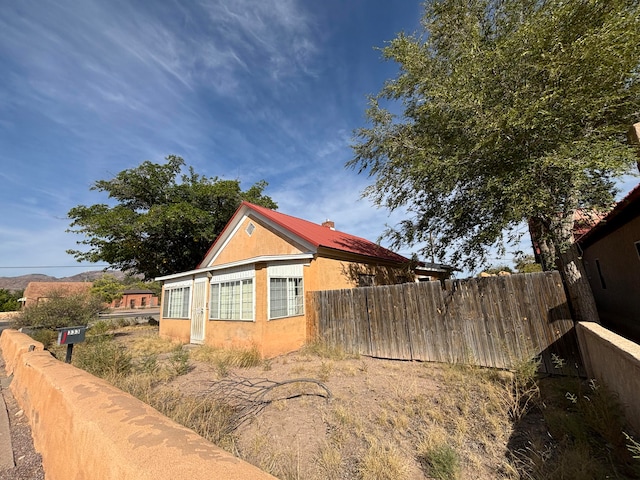 view of home's exterior