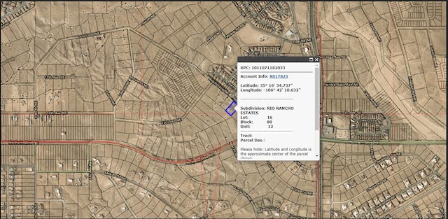 1624 Acorn Loop NE, Rio Rancho NM, 87144 land for sale