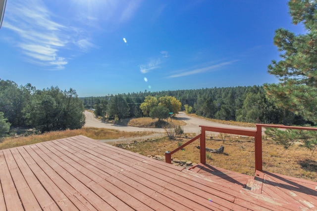 view of wooden terrace