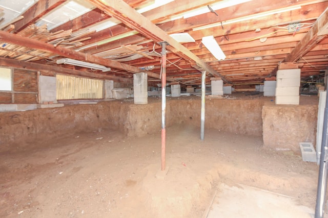 view of basement