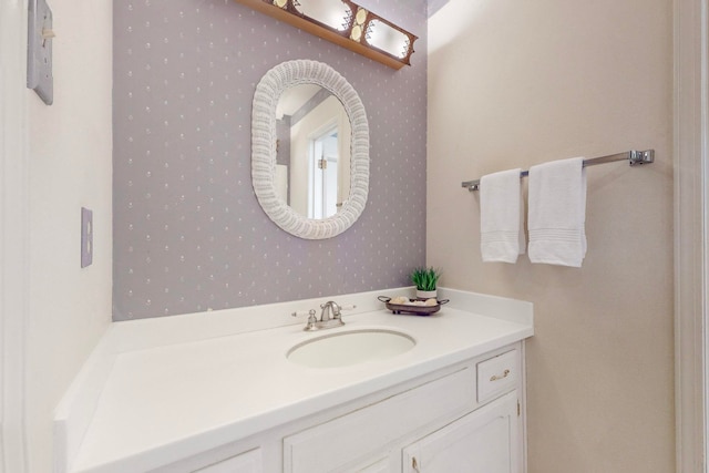 bathroom with vanity