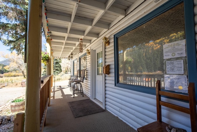 view of patio / terrace with covered porch