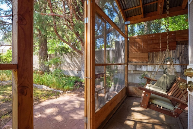 view of sunroom / solarium