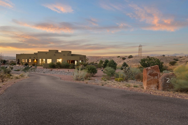 view of southwest-style home