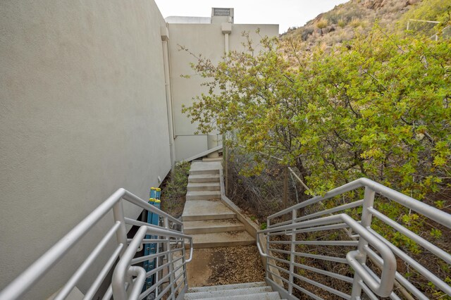 view of stairway