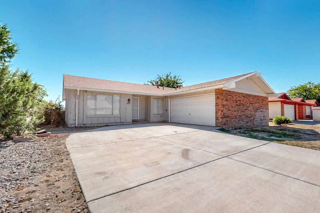 ranch-style house with a garage