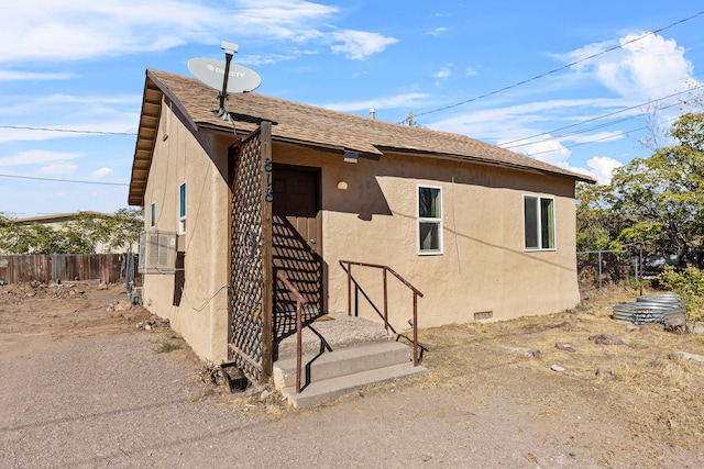 view of back of property