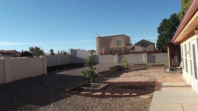 view of yard featuring a patio