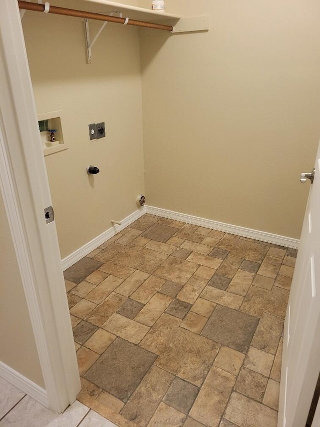 laundry room featuring hookup for a washing machine and hookup for an electric dryer