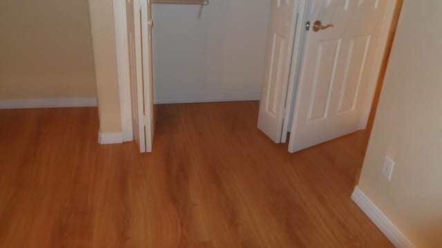 hallway featuring light hardwood / wood-style floors