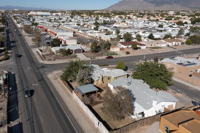 bird's eye view featuring a mountain view