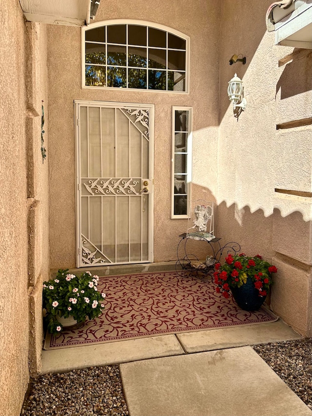 view of exterior entry