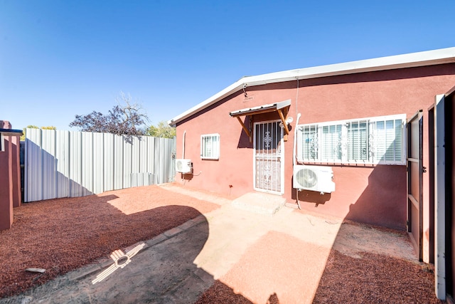 view of patio / terrace with ac unit