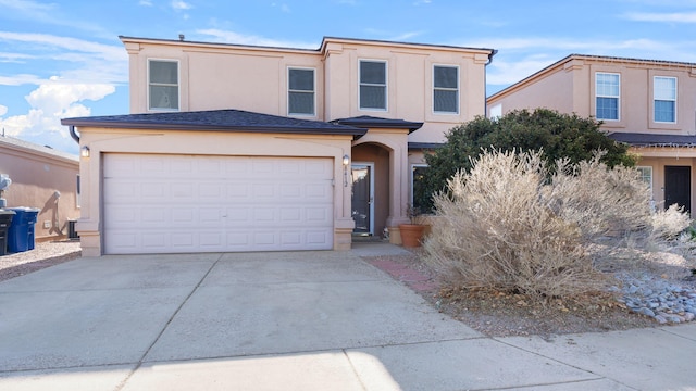 front facade featuring a garage