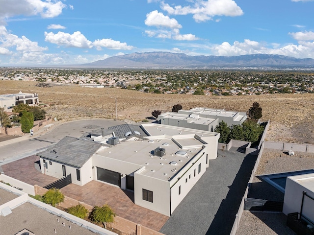 aerial view featuring a mountain view